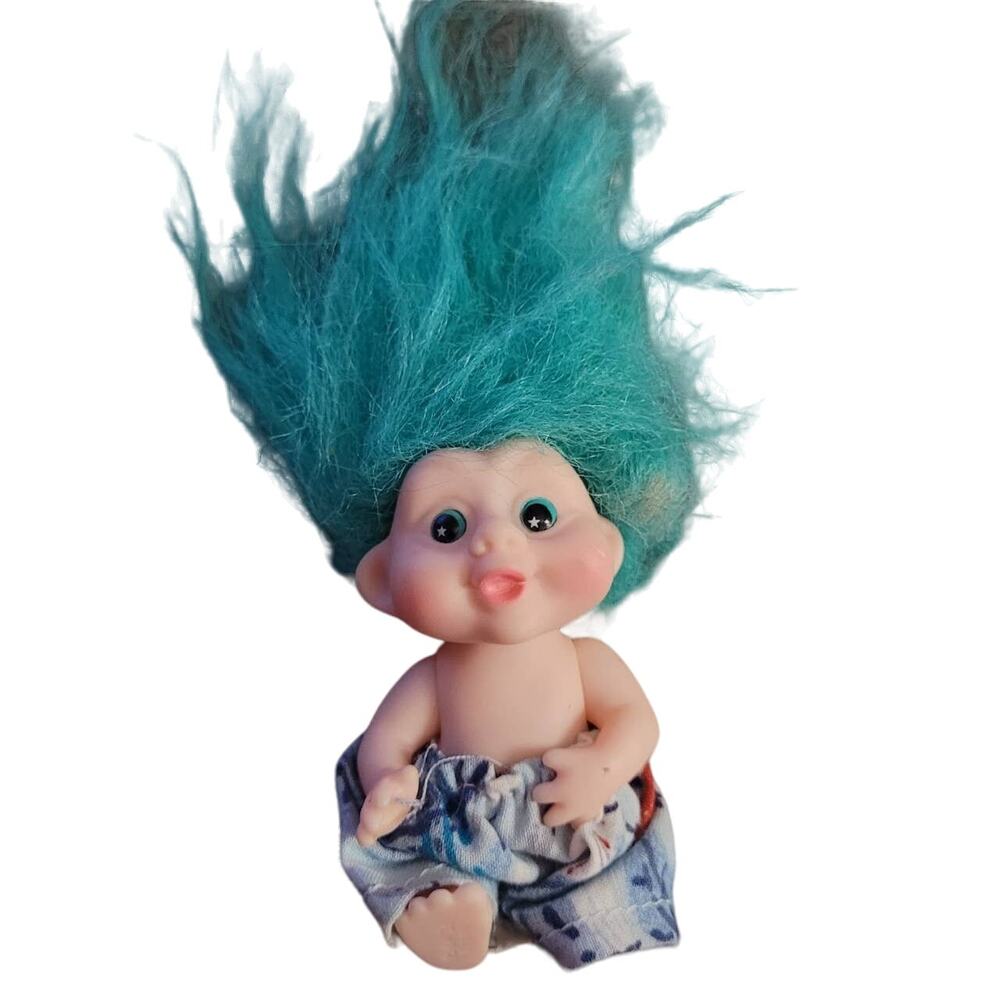 1991 Applause Blue Hair Troll Doll